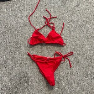 Red bikini